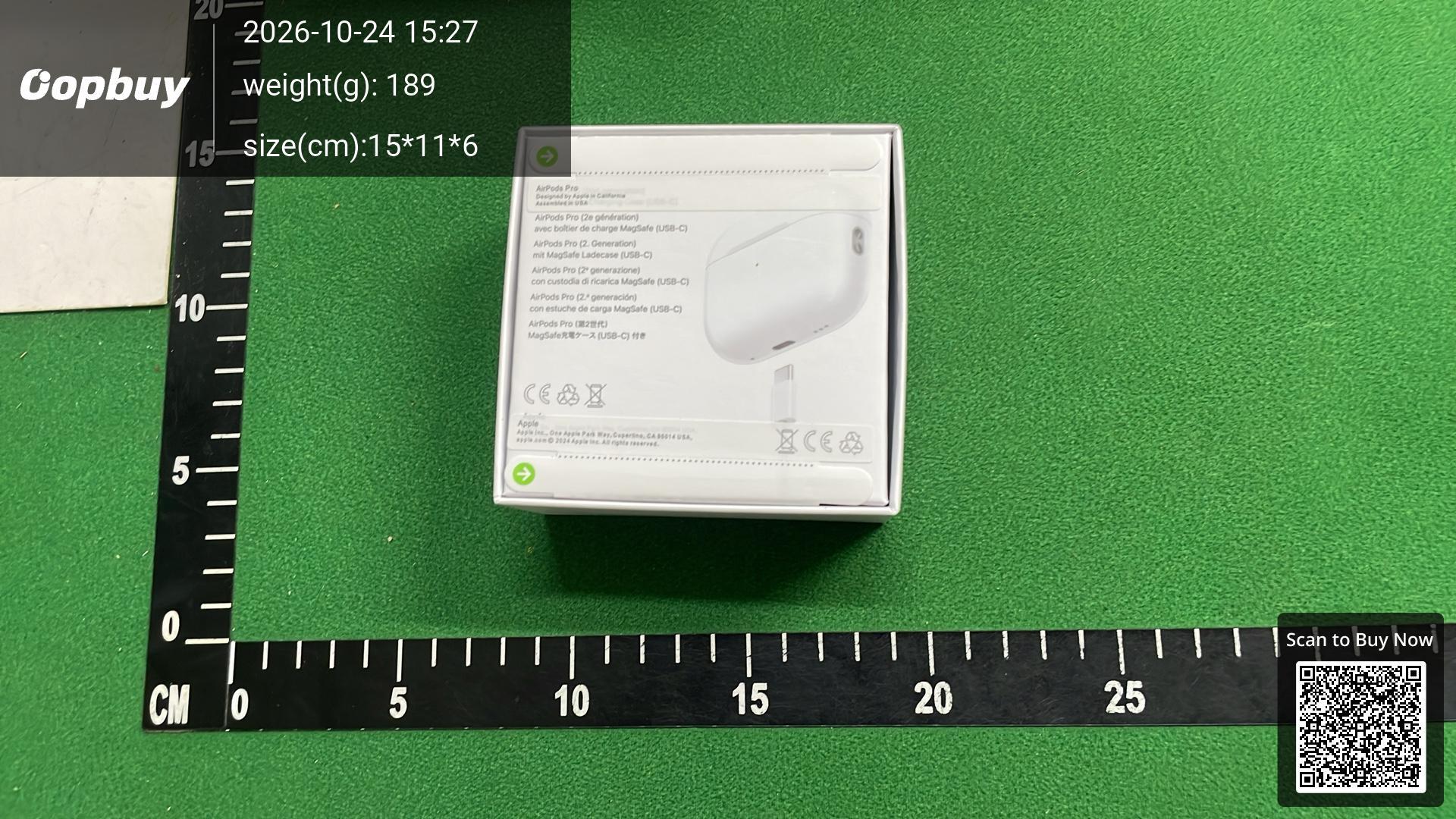 Foto QC 8 de Apple AirPods Pro 3 MagSafe Charging Case White