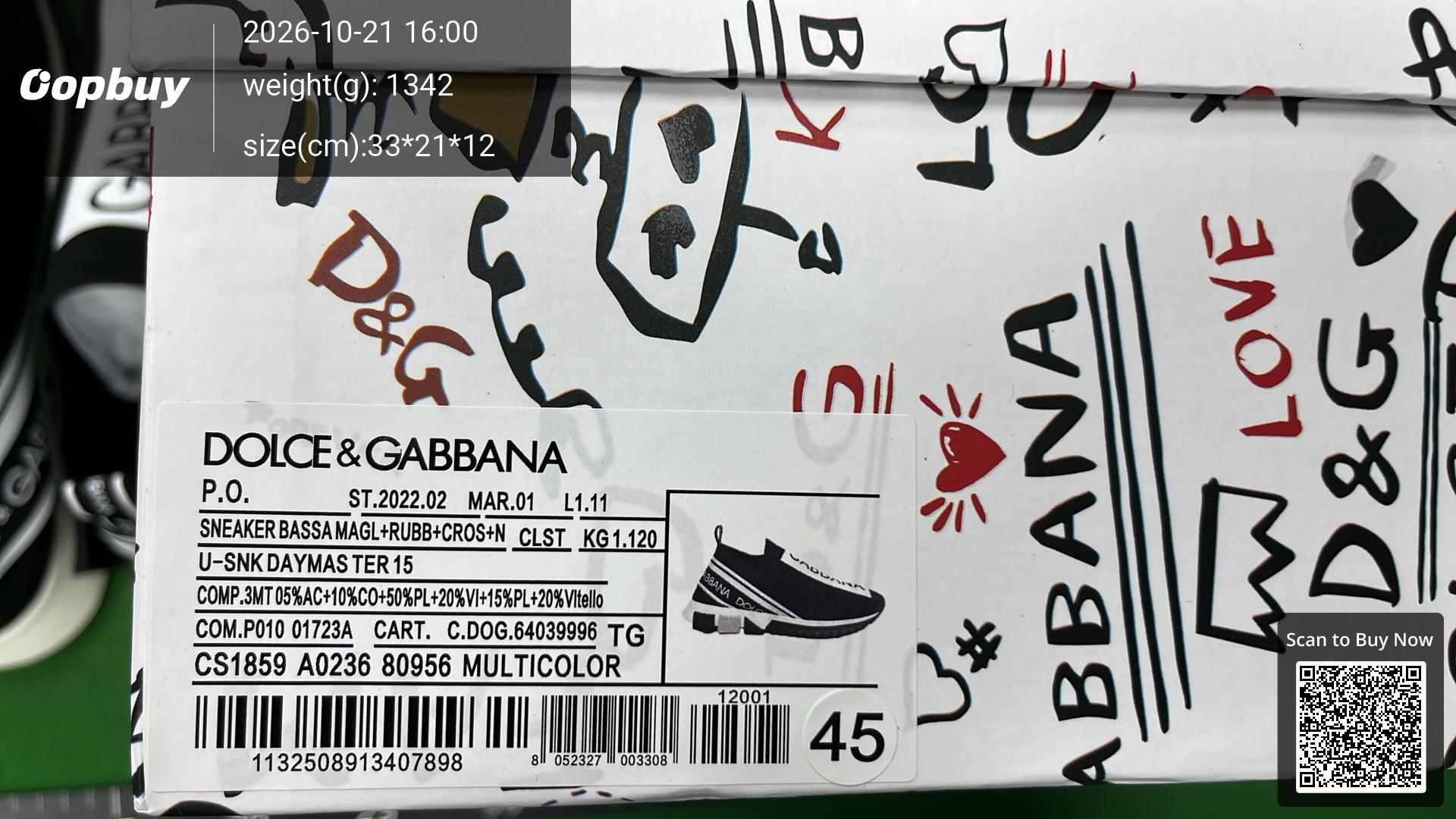 Foto QC 8 de Dolce & Gabbana Portofino Low Black White Silver