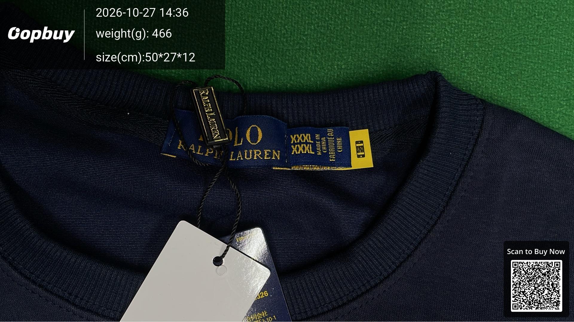 Foto QC 1 de Polo Ralph Lauren Sweatshirt Pony Embroidery Navy Blue