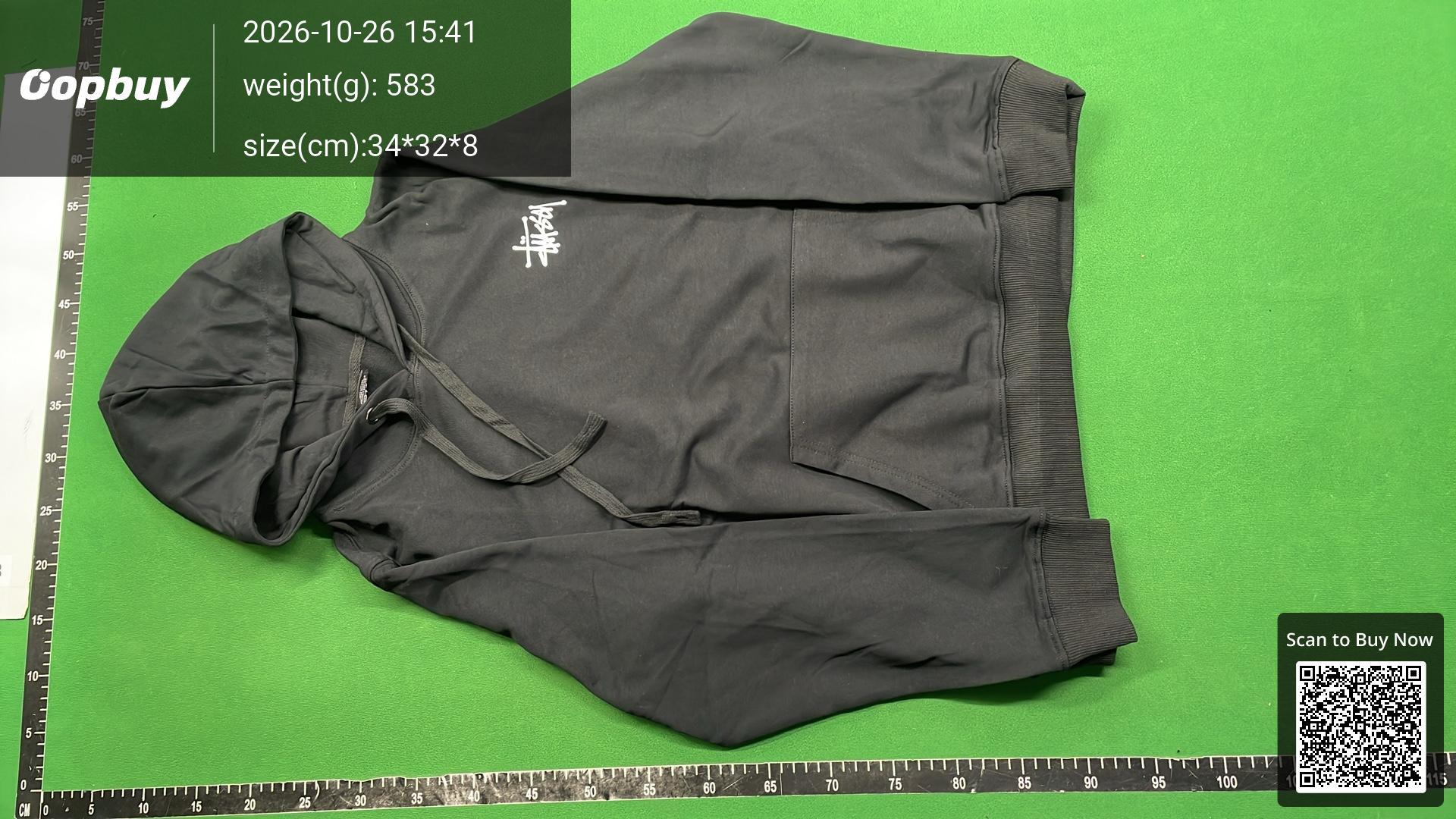 Foto QC 5 de Stussy Hoodie Basic Stock Logo Black