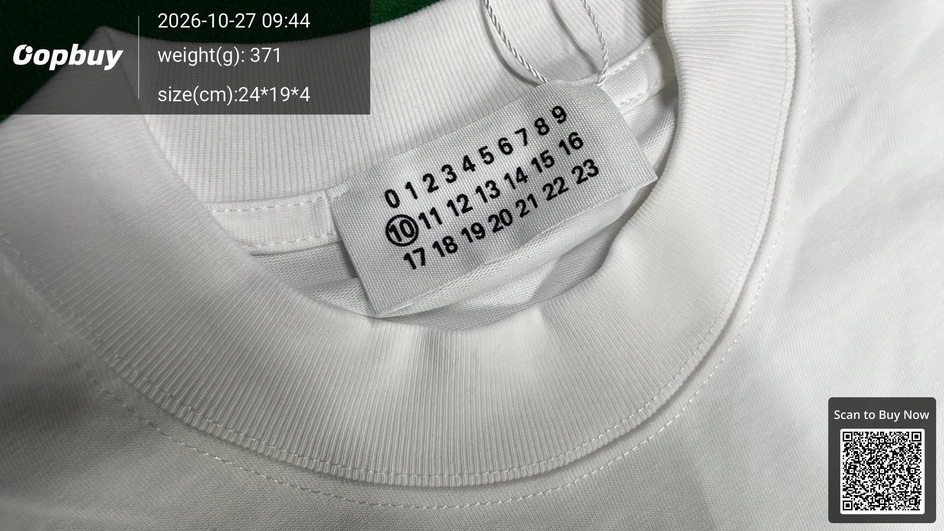 Foto QC 1 de Maison Margiela 8-Ball Earth Graphic Long Sleeve T-shirt White