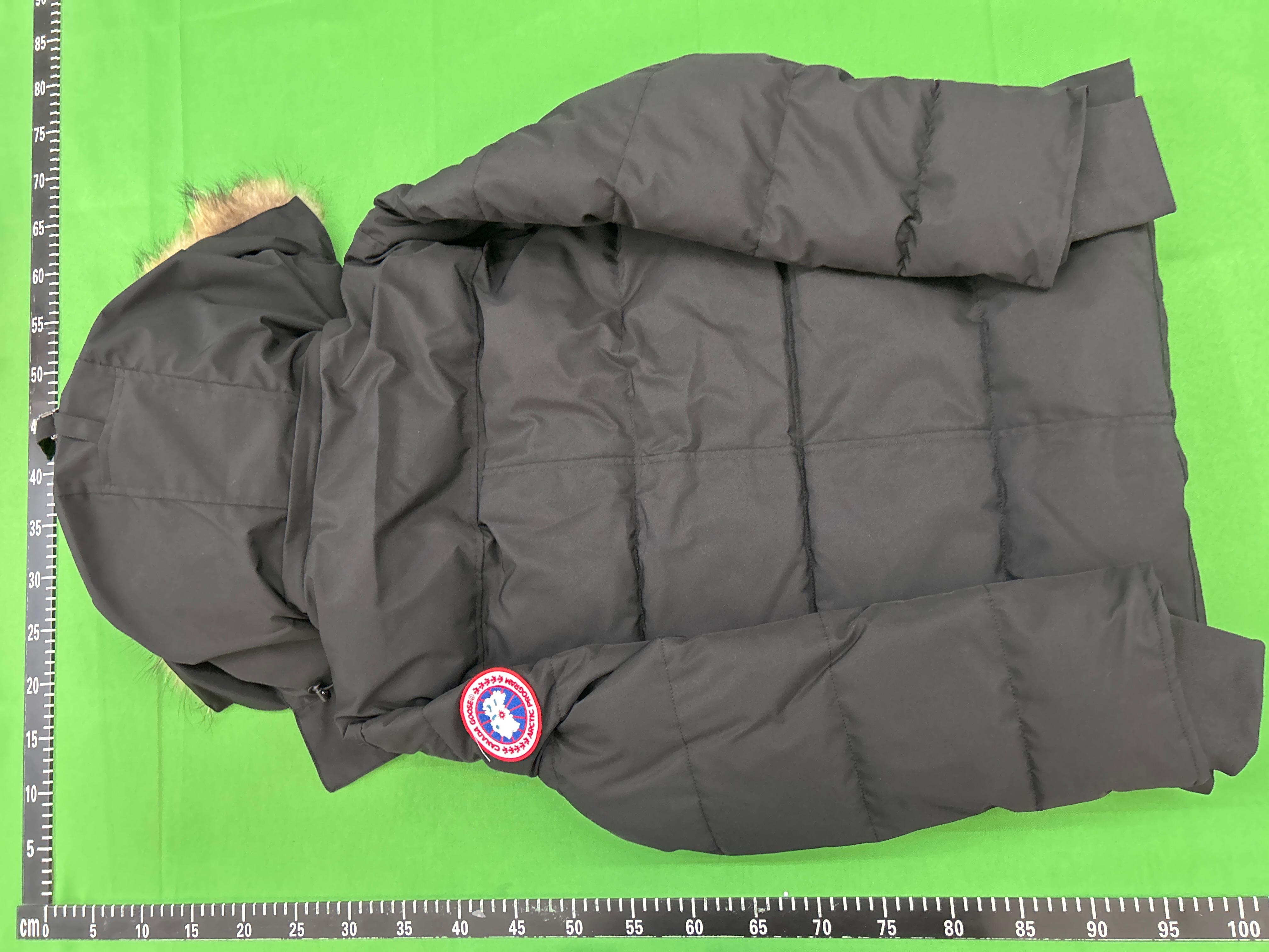 Foto QC 4 de Canada Goose Parka Jacket Hooded Fur Trim Black