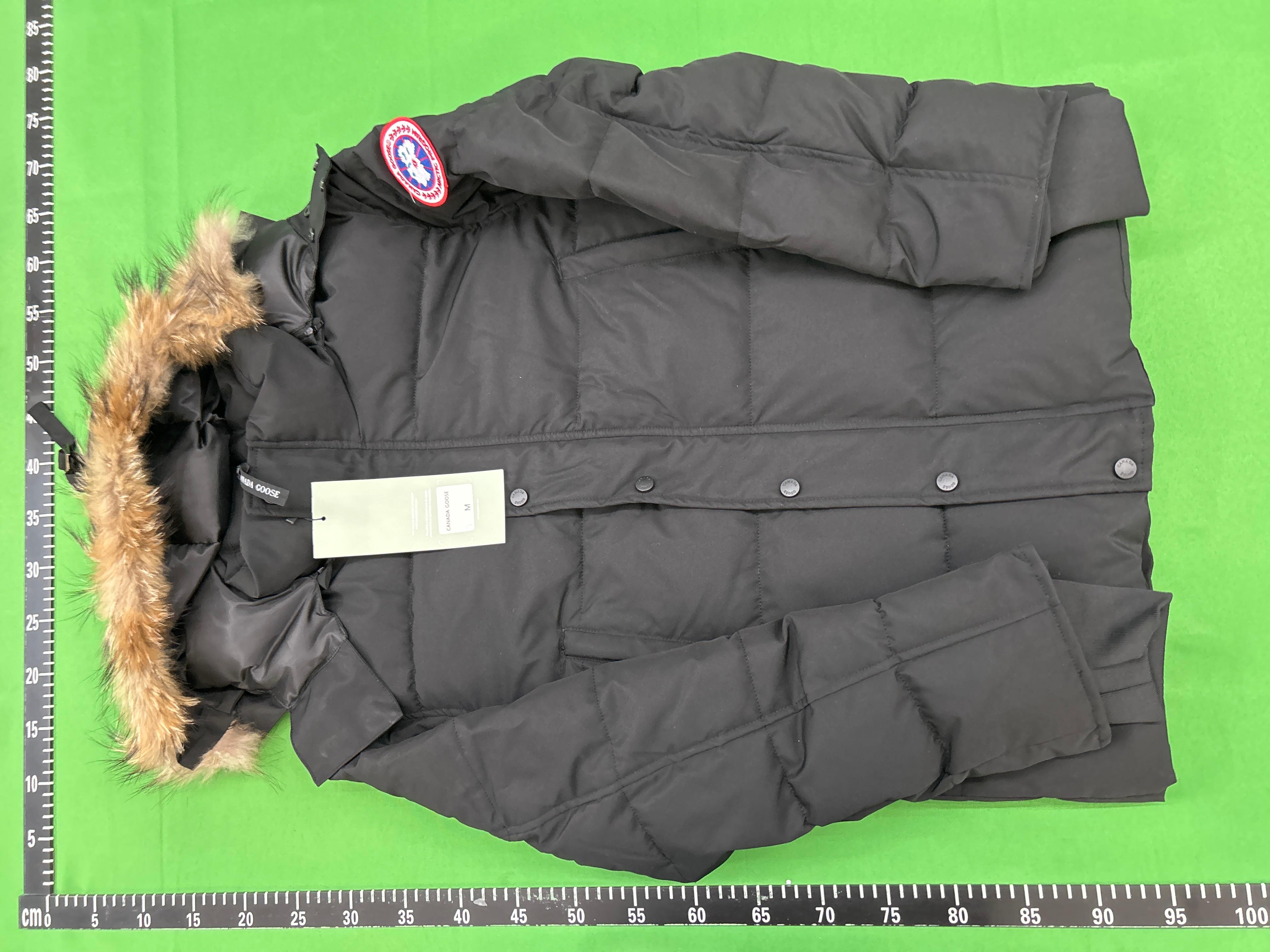Foto QC 3 de Canada Goose Parka Jacket Hooded Fur Trim Black