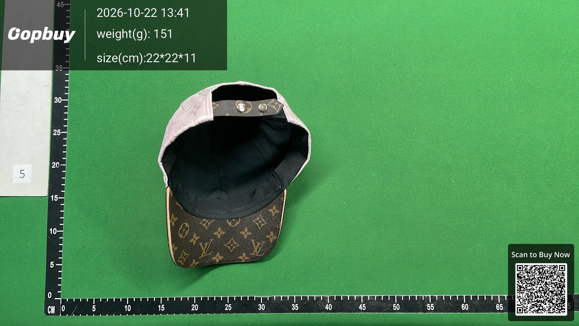 Foto QC 5 de Louis Vuitton Monogram Baseball Cap Black Brown