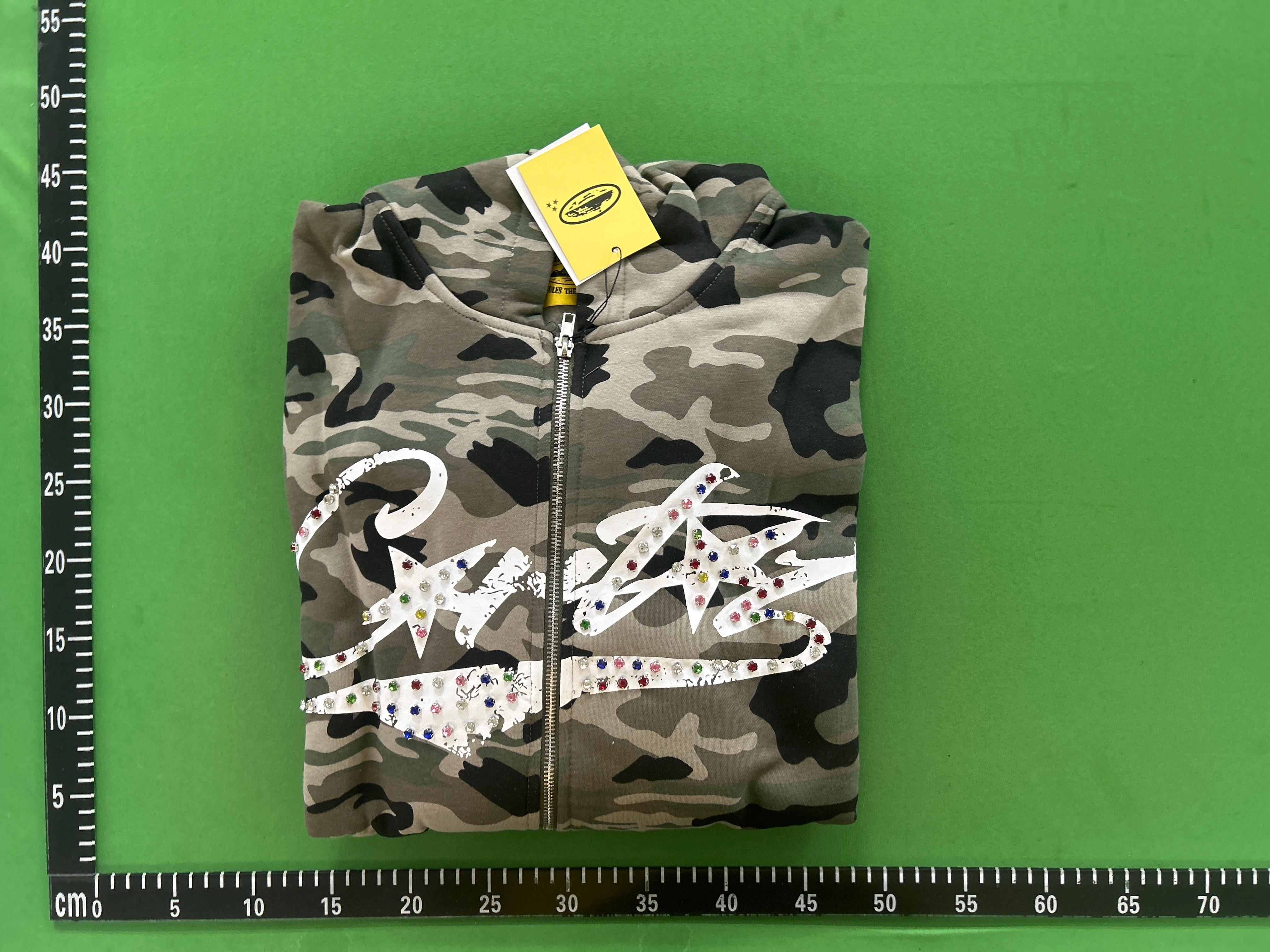 Foto QC 5 de Corteiz Sweat Shorts Script Logo Fleece Green