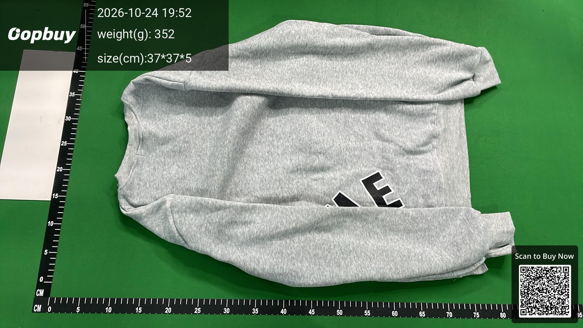 Foto QC 3 de Nike Supreme Arc Logo Crewneck Sweater Heather Grey