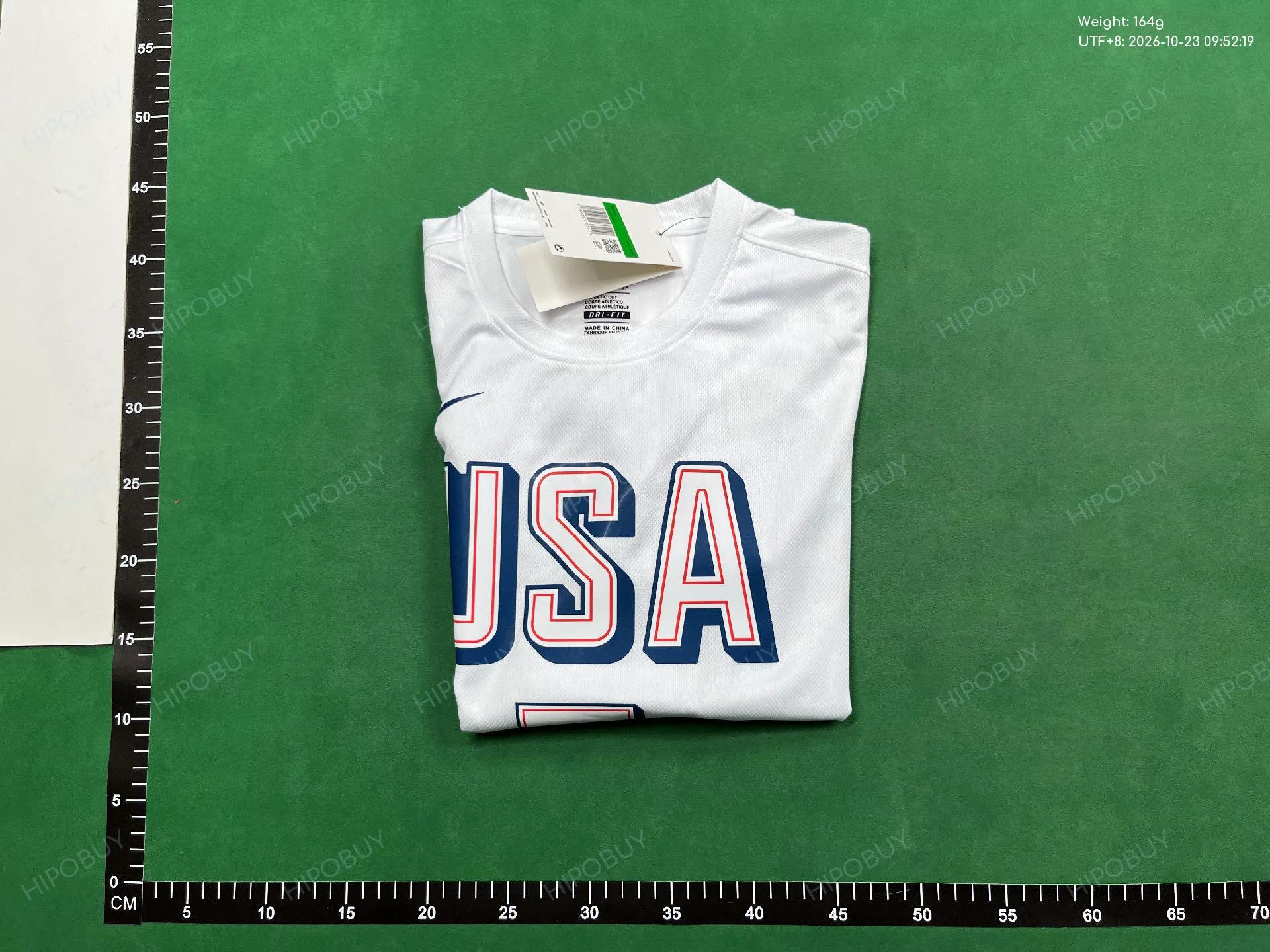 Foto QC 8 de Nike USA Basketball Anthony Edwards T-shirt White