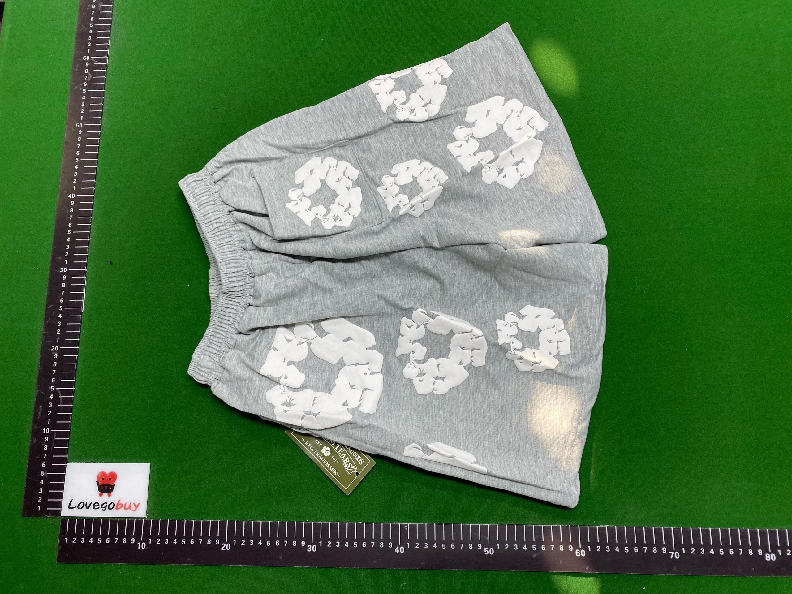 Foto QC 3 de Denim Tears Sweat Shorts Cotton Wreath Loose Grey