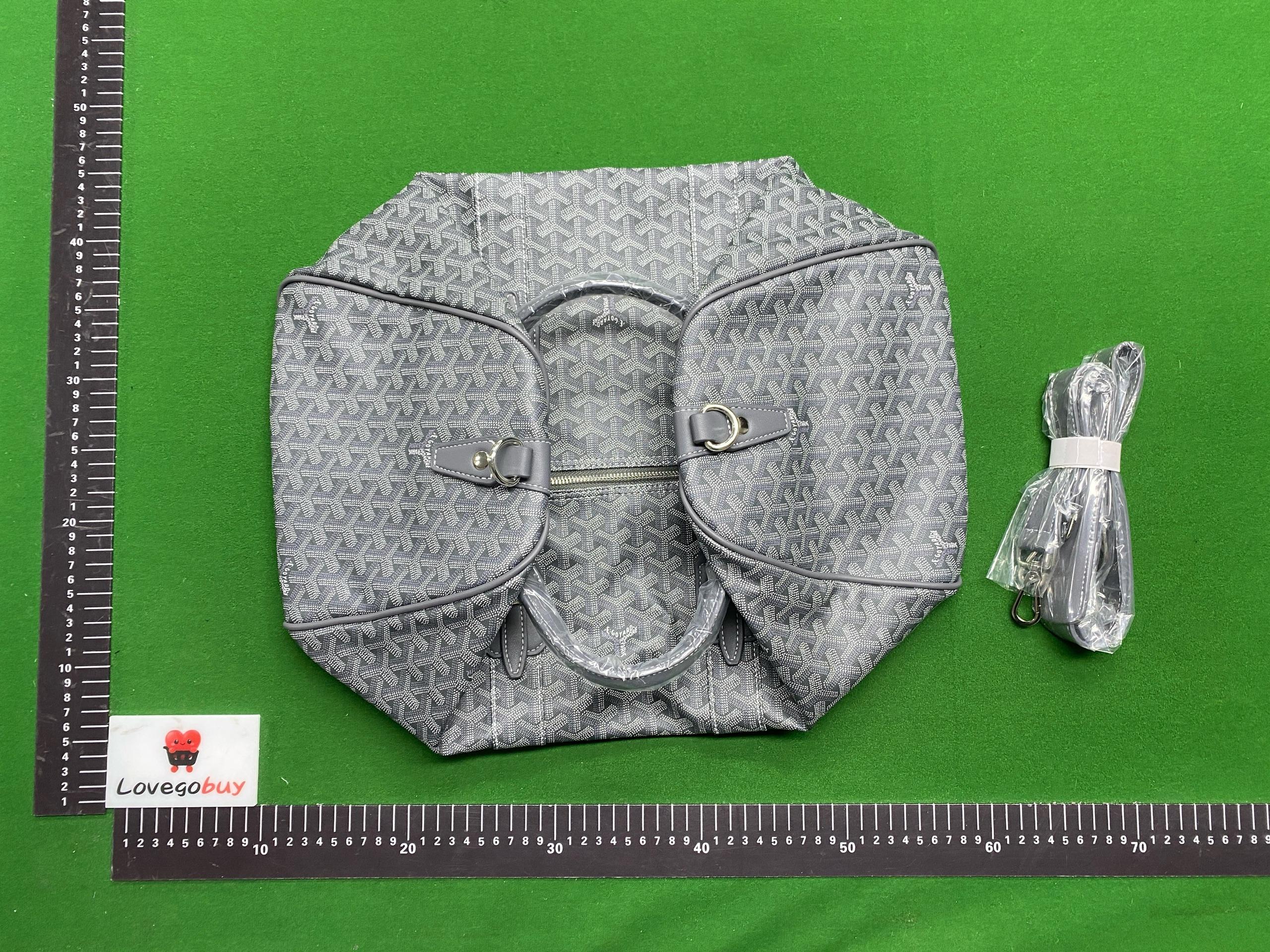 Foto QC 2 de Goyard Boston 50 Green Goyardine Canvas
