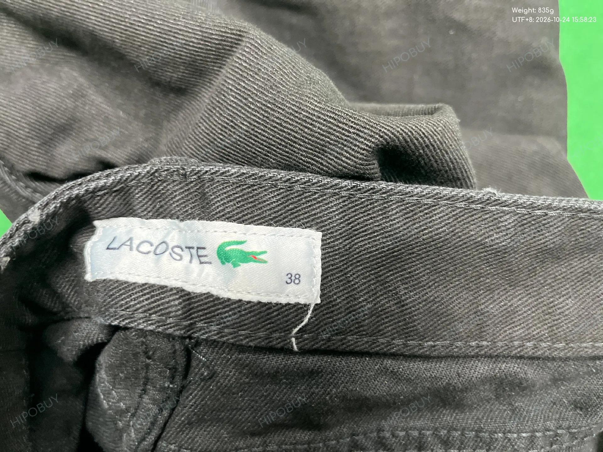 Foto QC 5 de Lacoste Jeans Crocodile Motif Wide Leg Blue