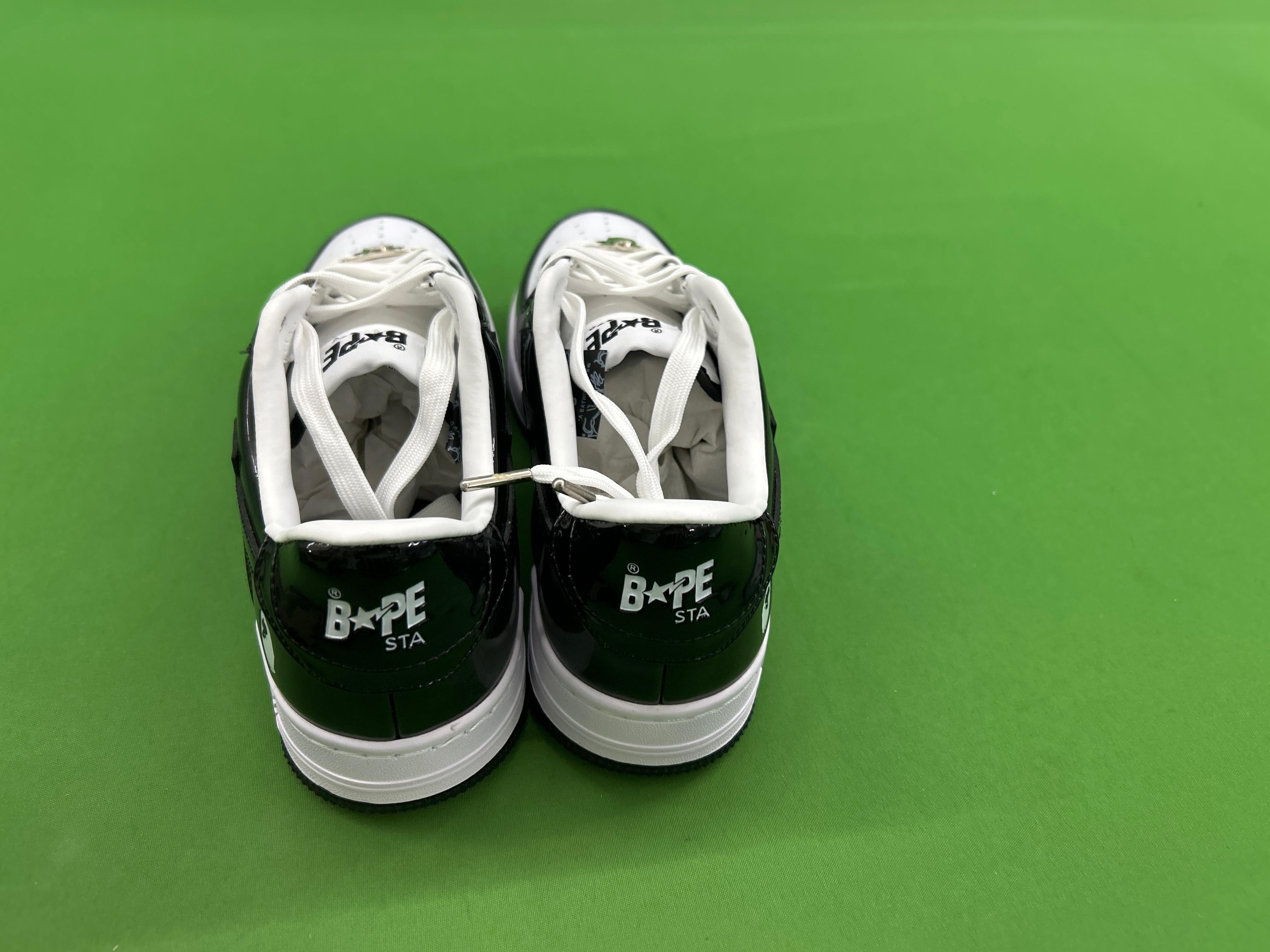 Foto QC 2 de Bape Bape Sta Low Patent Leather White Blue