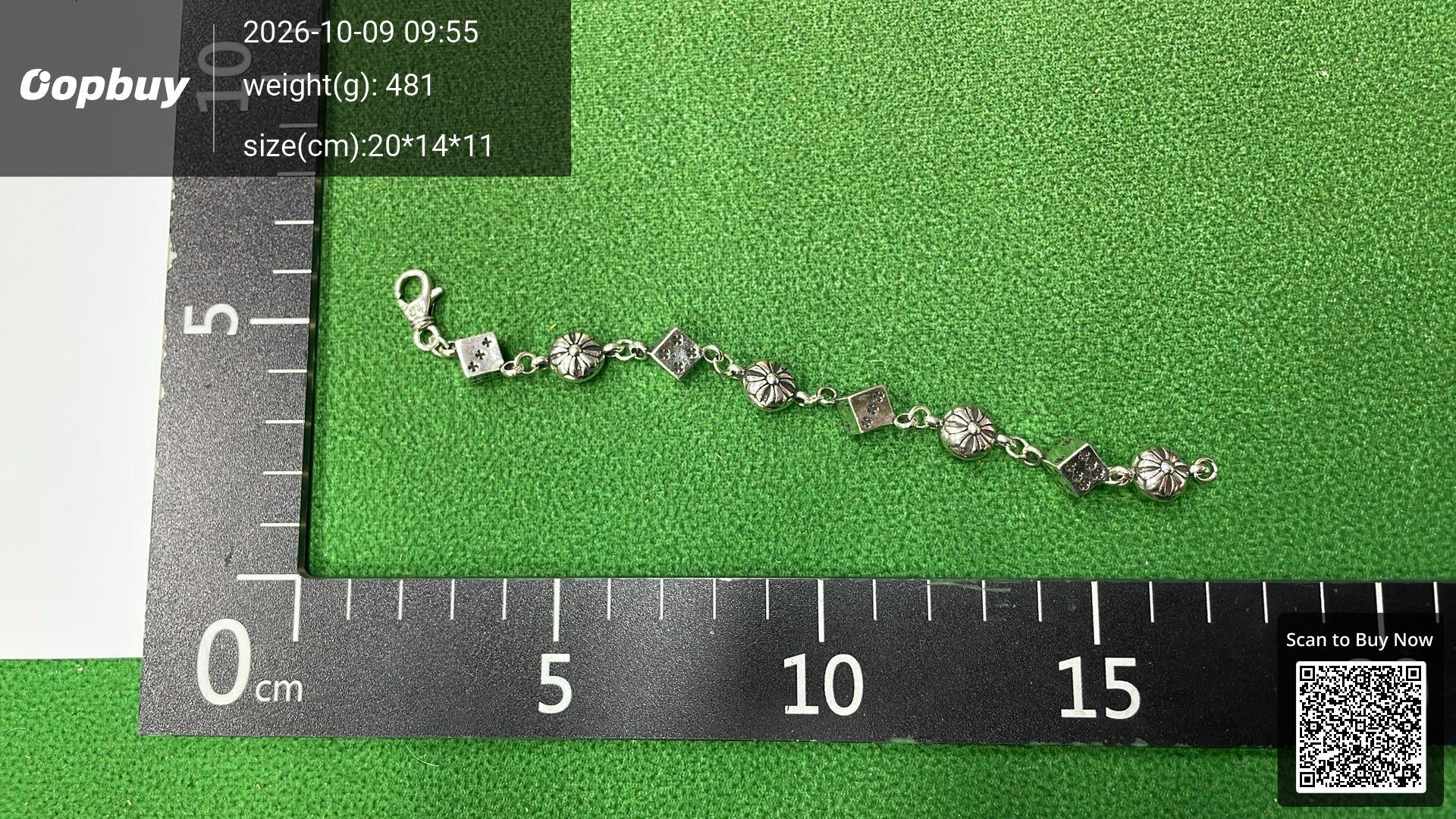 Foto QC 2 de Chrome Hearts Fancy Link Bracelet Silver