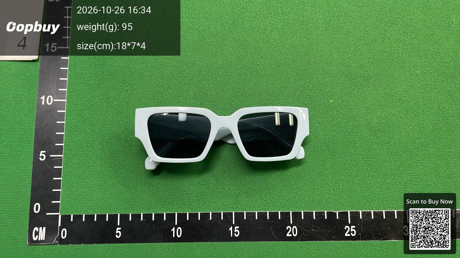 Foto QC 4 de Off-White Square-Frame Acetate Sunglasses Black (OERI008)