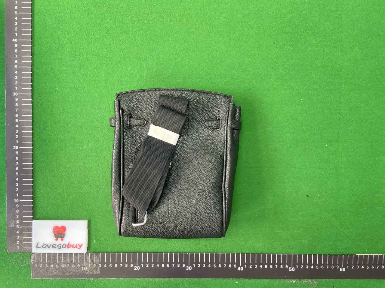 Foto QC 2 de Unbranded SH275 Crossbody Sling Bag Gray PU Leather