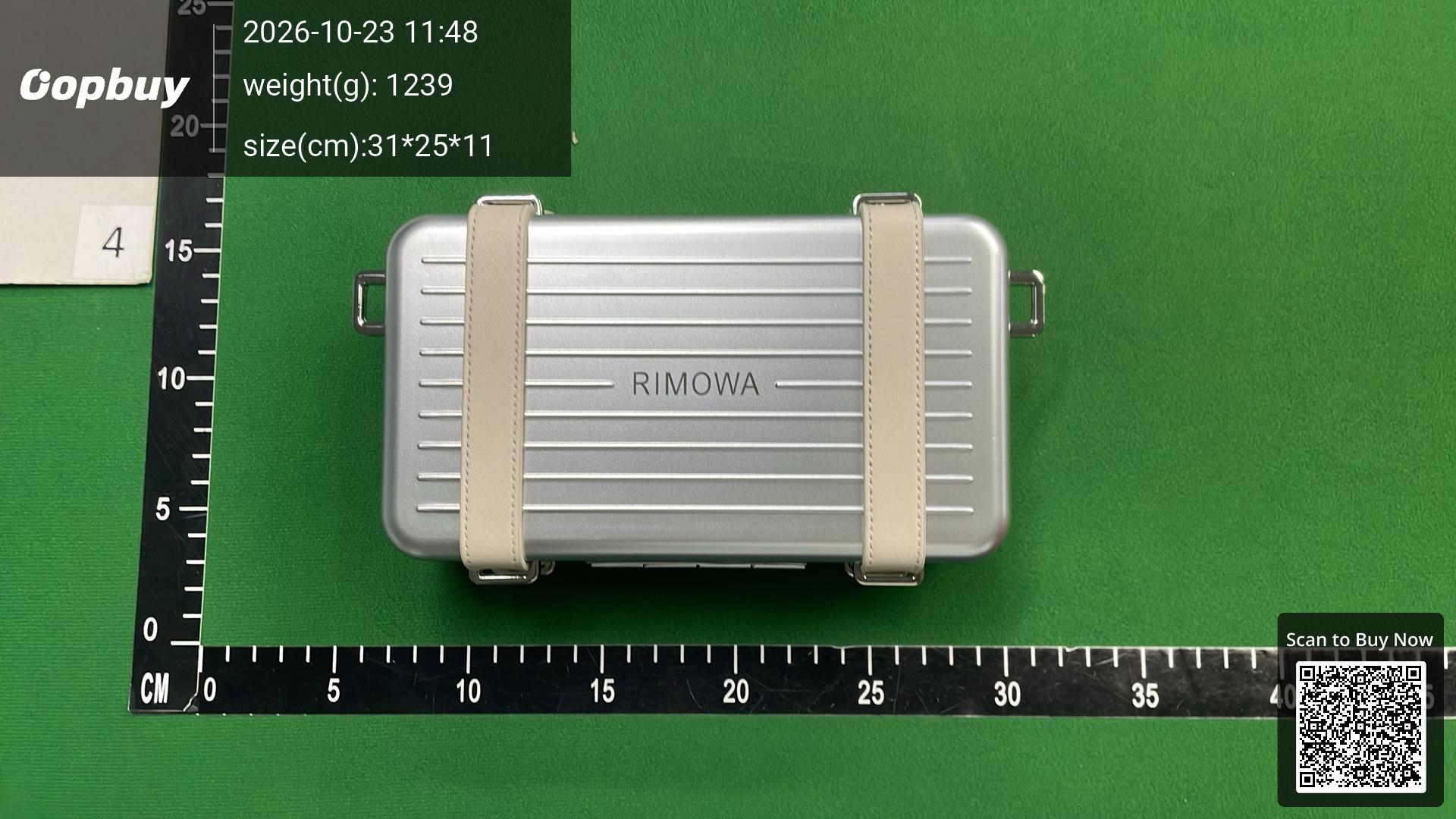 Foto QC 2 de Dior x Rimowa Personal Clutch Silver Aluminum