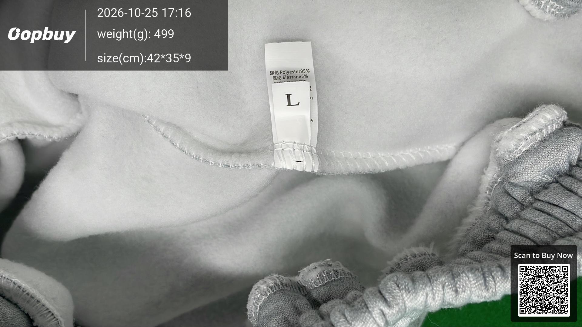 Foto QC 1 de Forget Raven Sweatpants Wide Leg Grey