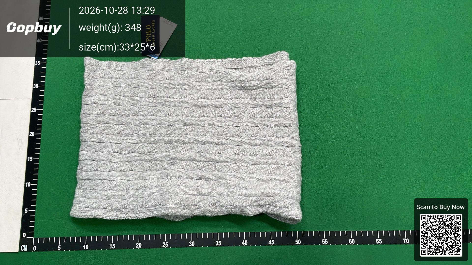 Foto QC 8 de Ralph Lauren Cable Knit Scarf Tan