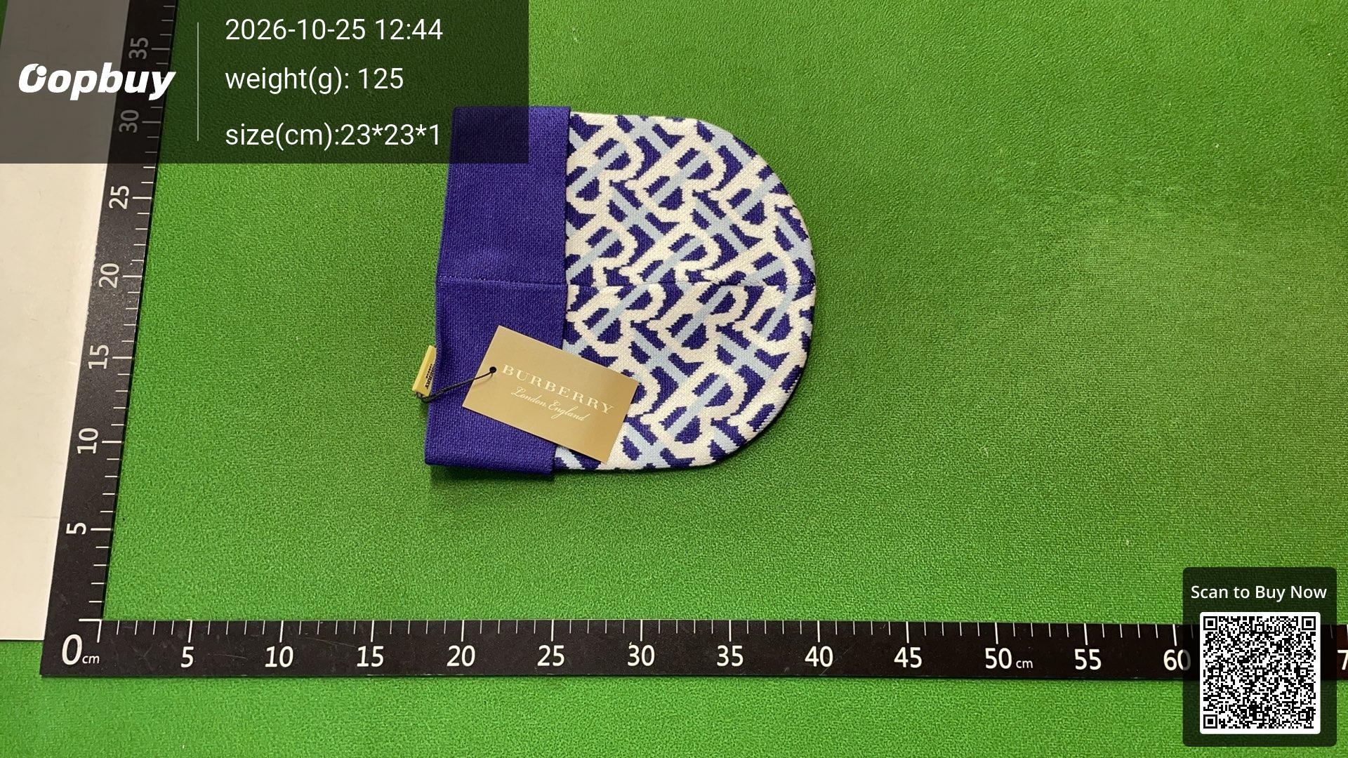 Foto QC 7 de Burberry TB Monogram Beanie Red