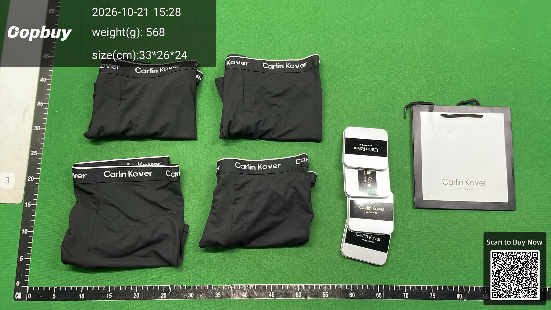 Foto QC 8 de Carlin Kover Underwear Boxer White