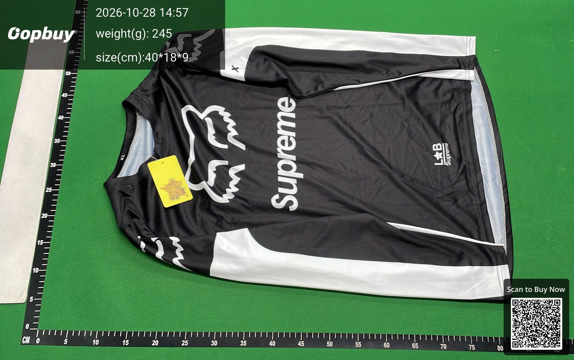 Foto QC 2 de Supreme x Fox Racing 2018 Moto Jersey Red