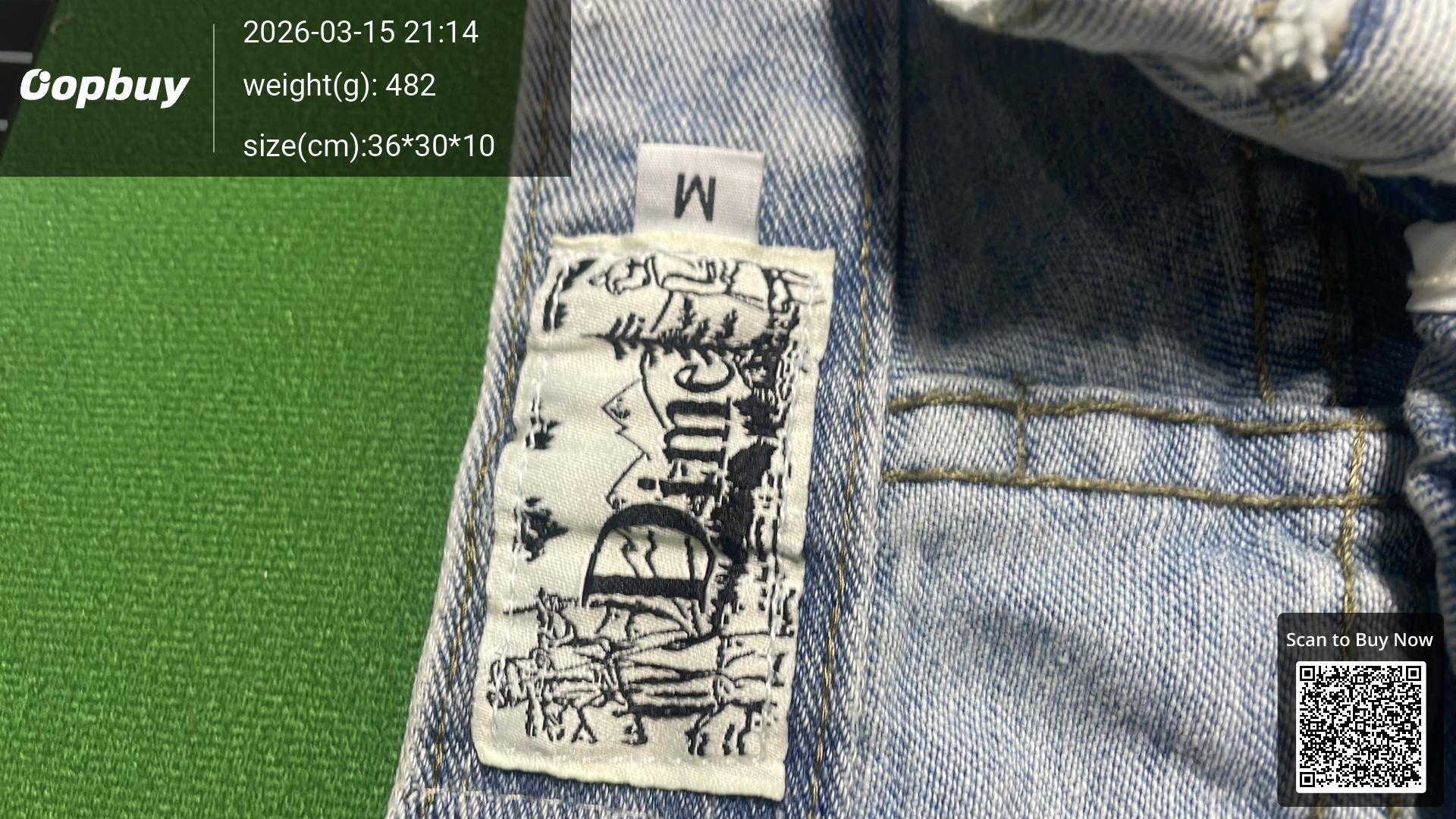 Foto QC 7 de Dime Denim Shorts Loose Light Blue