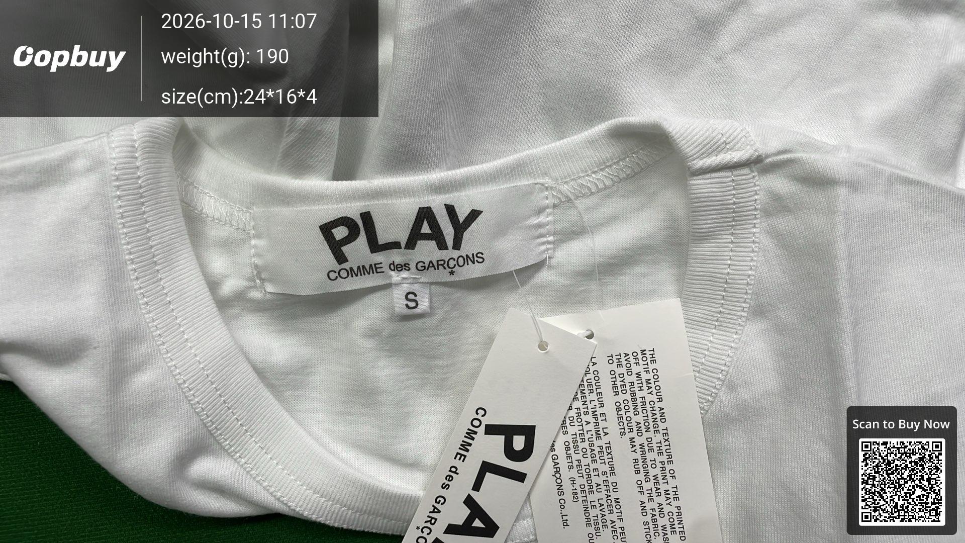 Foto QC 1 de Comme des Garcons Play T-shirt White