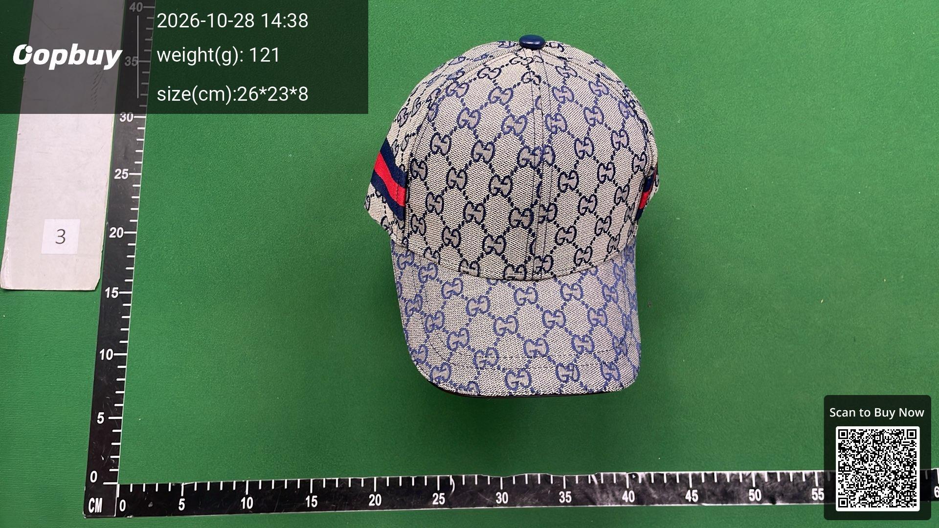 Foto QC 4 de Gucci Original GG Web Cap Peach