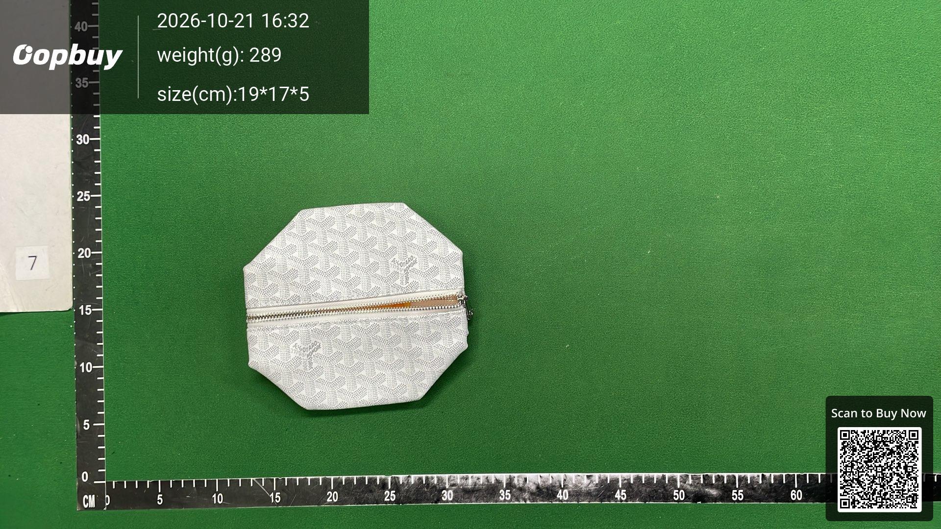 Foto QC 1 de Goyard Conti Pouch Green Goyardine Canvas