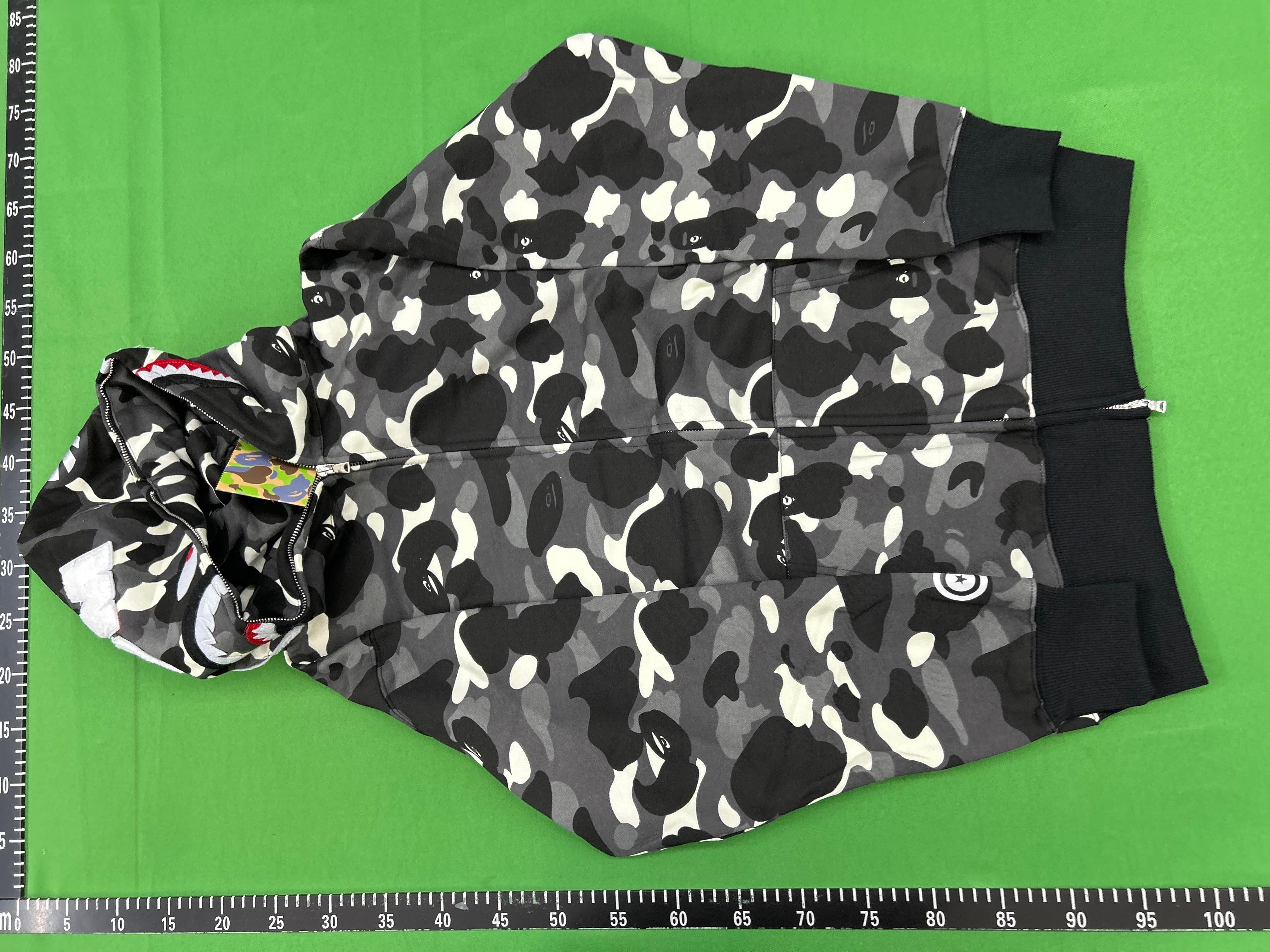 Foto QC 3 de Bape Double Hood Shark ABC Camo Zip-Up Jacket Pink Blue