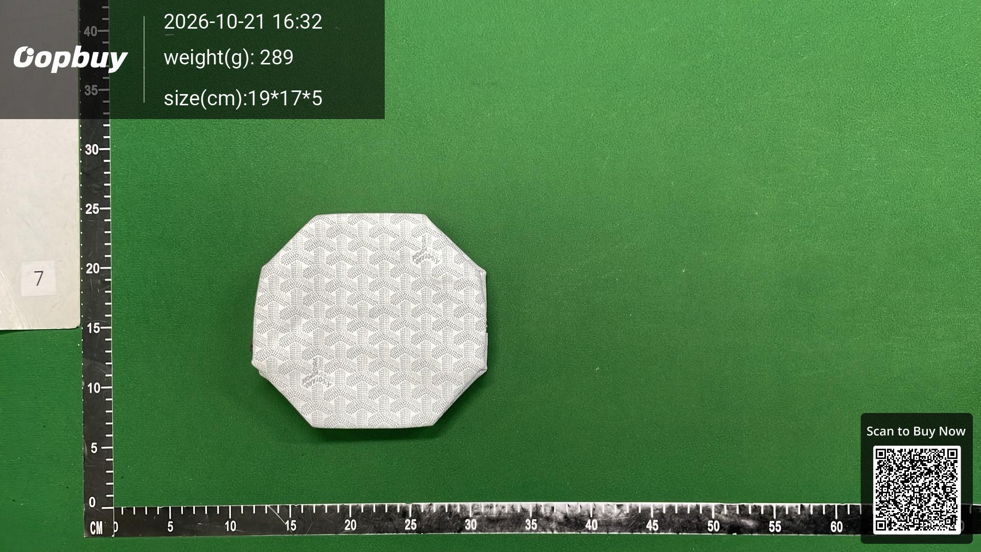 Foto QC 2 de Goyard Conti Pouch Green Goyardine Canvas