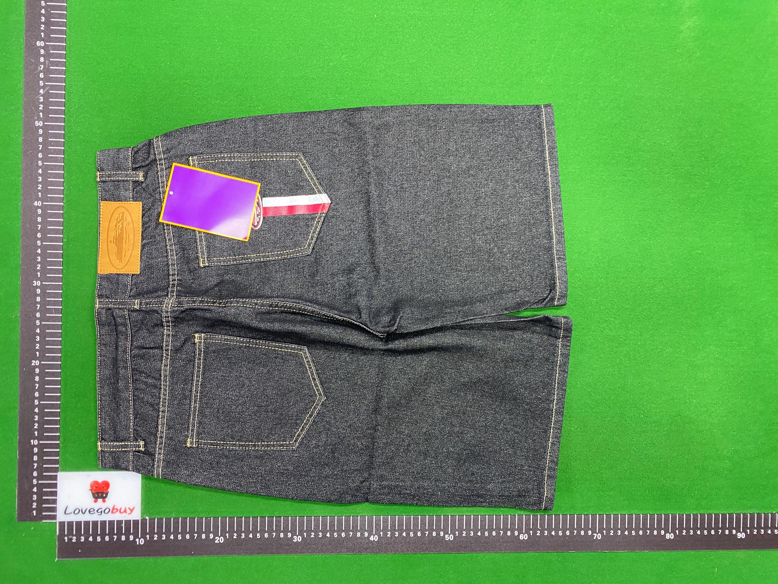 Foto QC 1 de Corteiz Alcatraz Denim Shorts Loose Logo Blue
