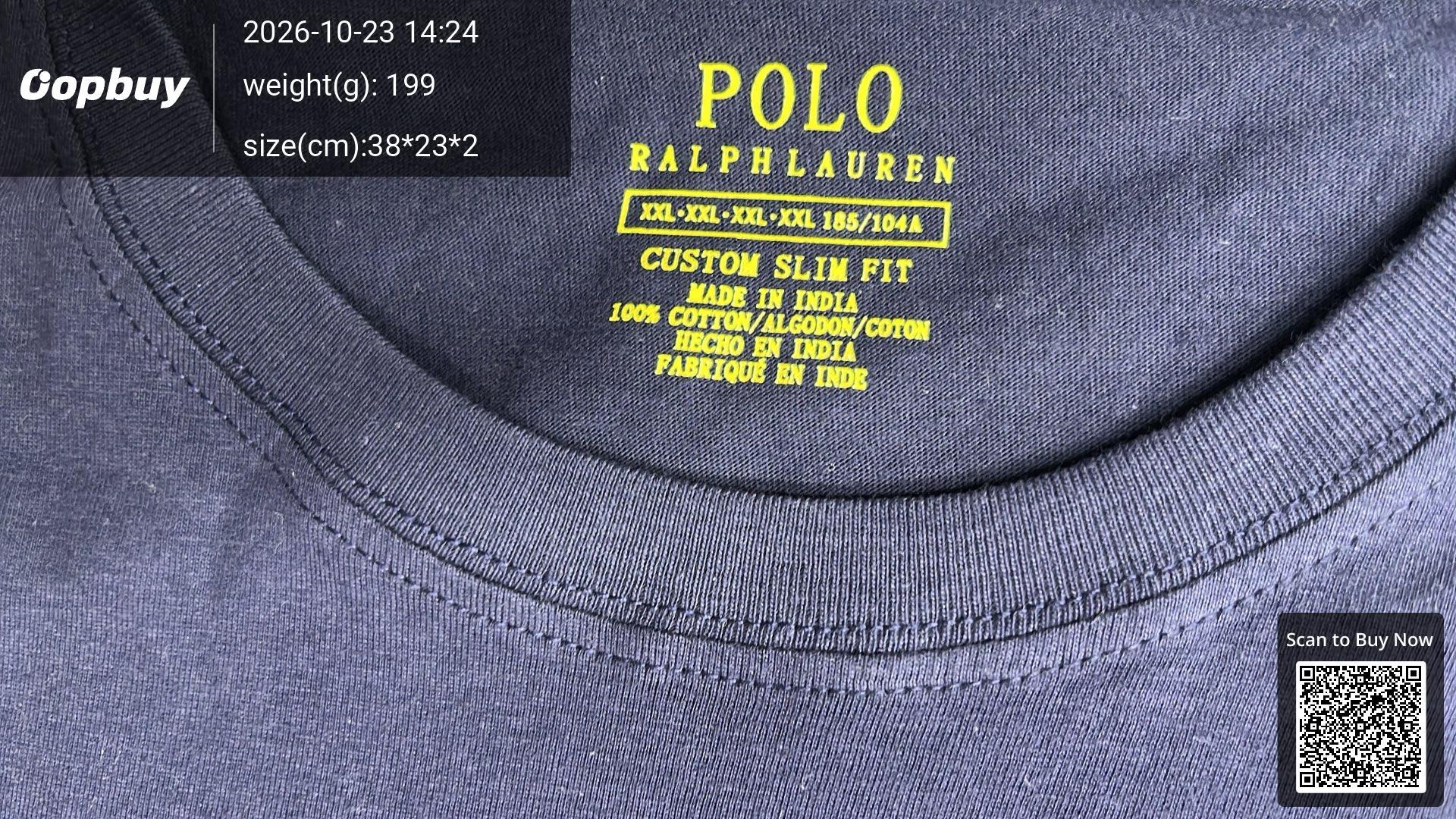 Foto QC 5 de Polo Ralph Lauren T-shirt Embroidered Pony Blue