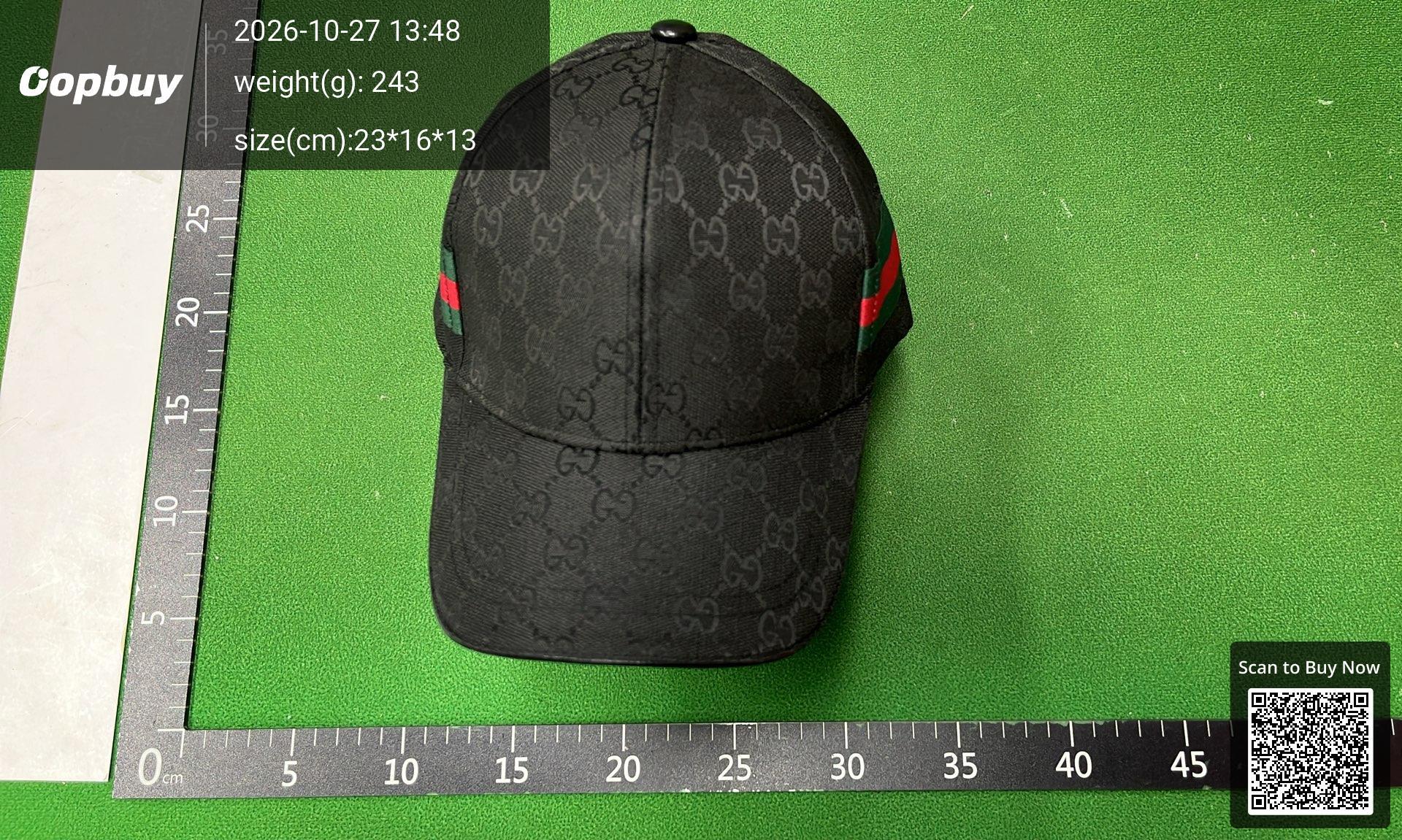 Foto QC 7 de Gucci Original GG Web Cap Peach