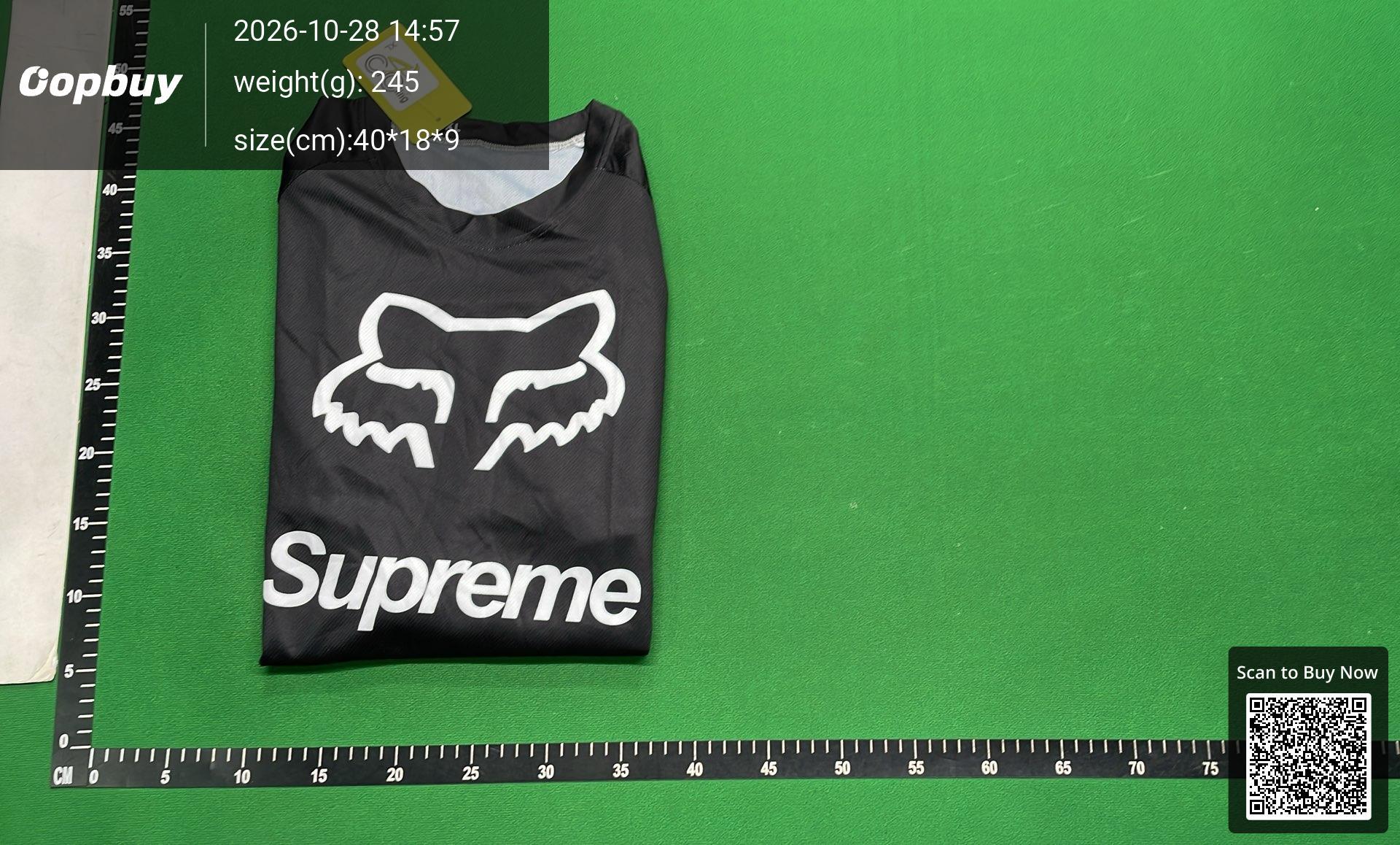 Foto QC 4 de Supreme x Fox Racing 2018 Moto Jersey Red