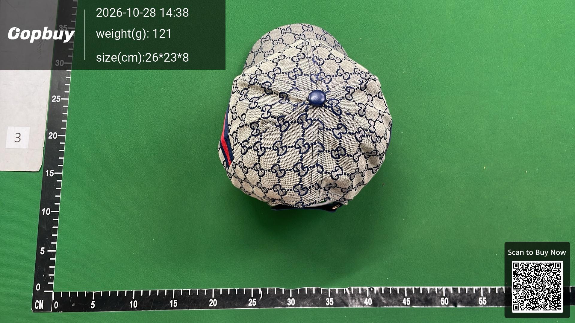 Foto QC 5 de Gucci Original GG Web Cap Peach
