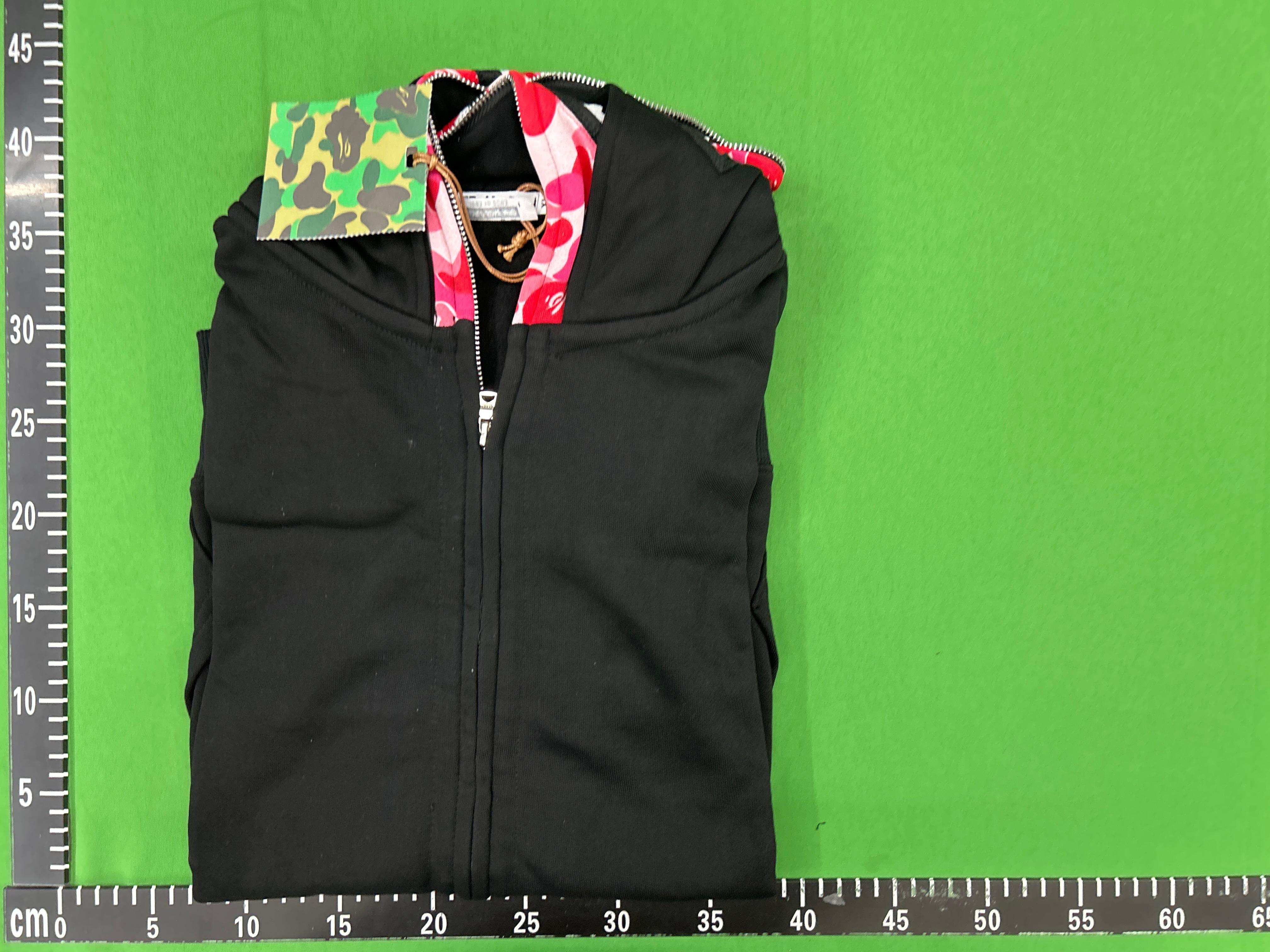 Foto QC 5 de Bape Double Hood Shark ABC Camo Zip-Up Jacket Pink Blue