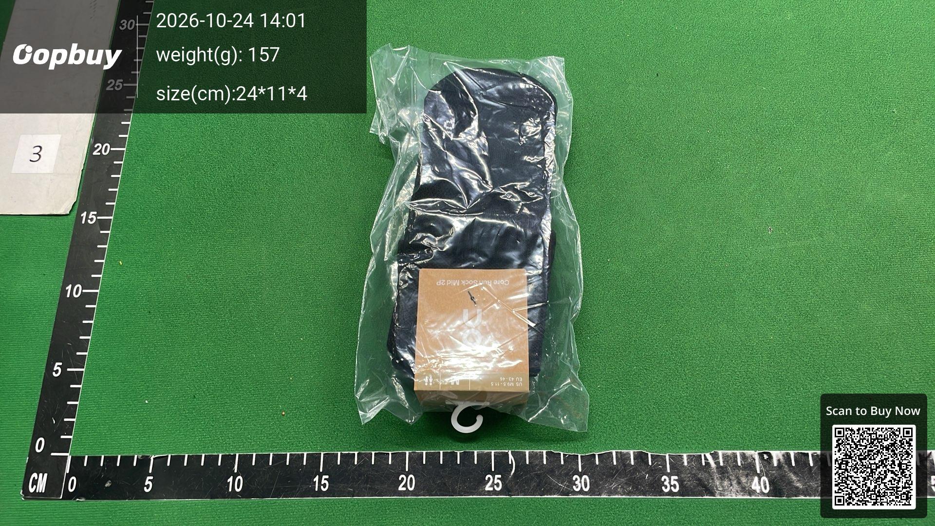 Foto QC 3 de On Core Run Crew Socks 2-Pack White