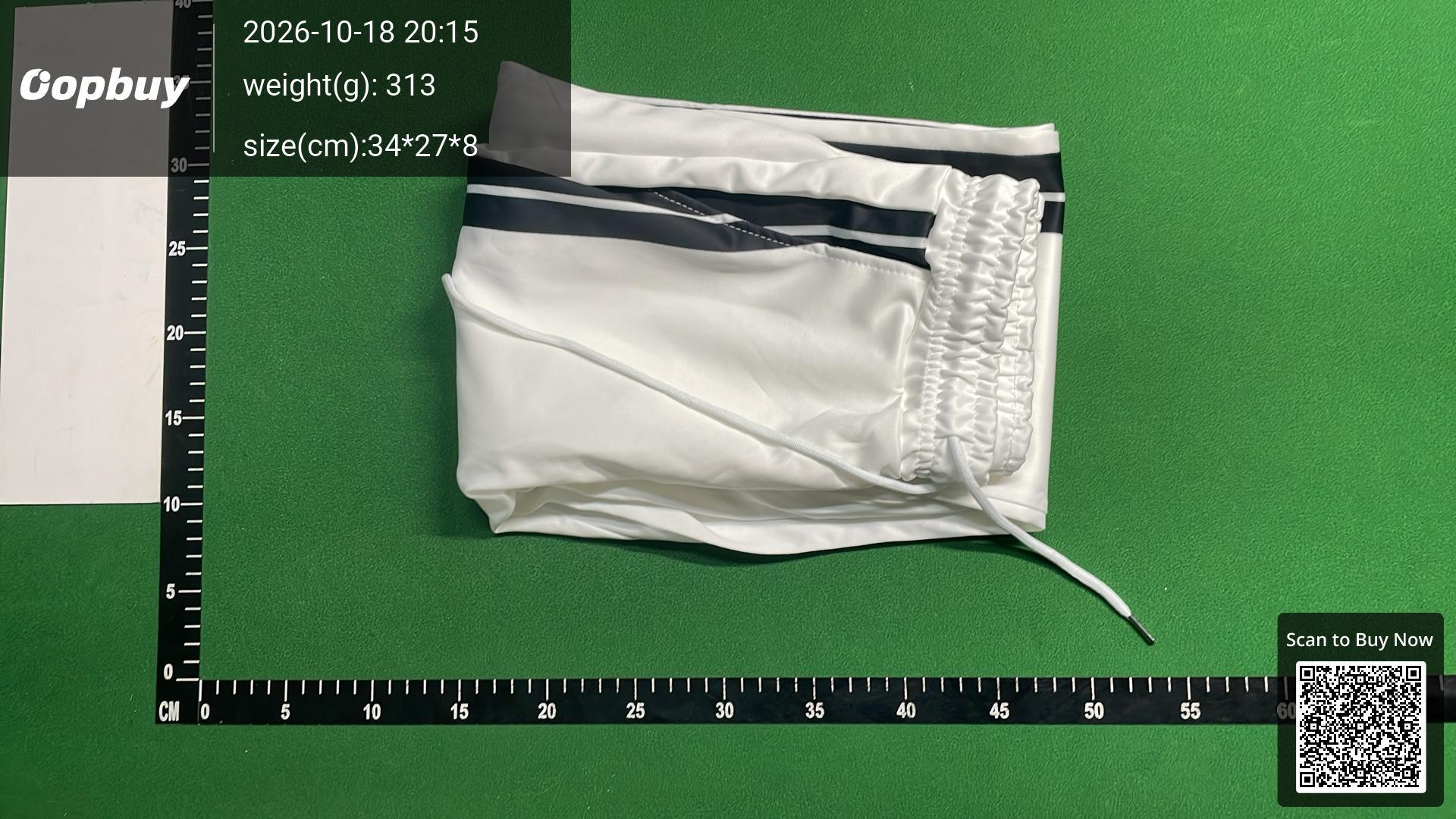 Foto QC 8 de Palm Angels Sweatpants Straight Side Stripe Black White
