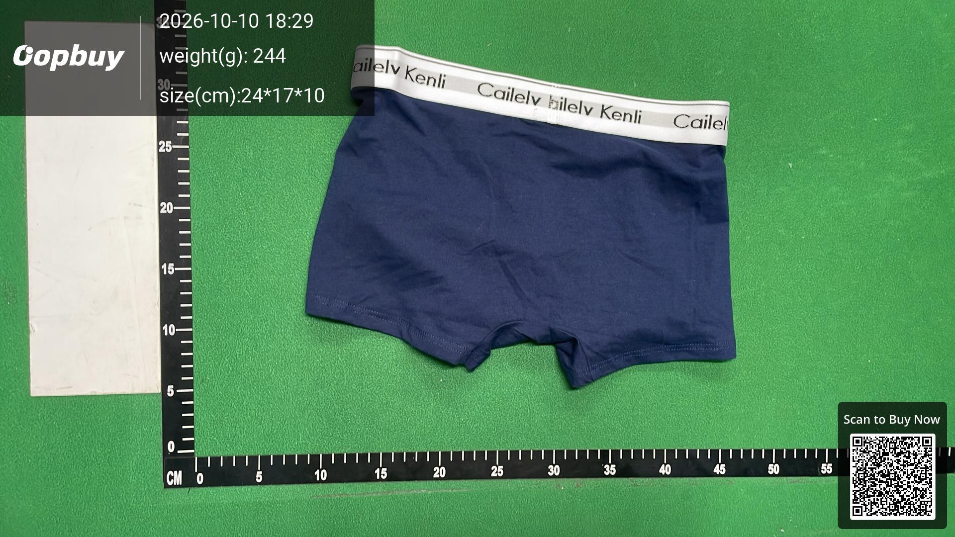 Foto QC 3 de Cailelv Kelin Underwear Cotton Stretch Low Rise Trunks Red