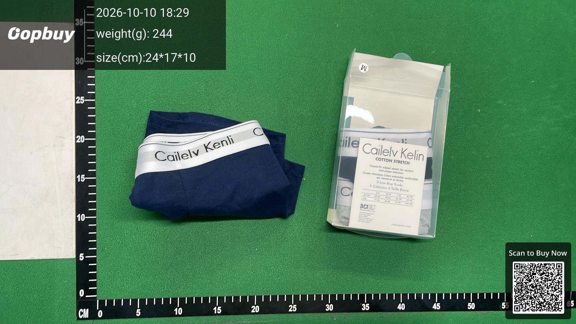 Foto QC 4 de Cailelv Kelin Underwear Cotton Stretch Low Rise Trunks Red