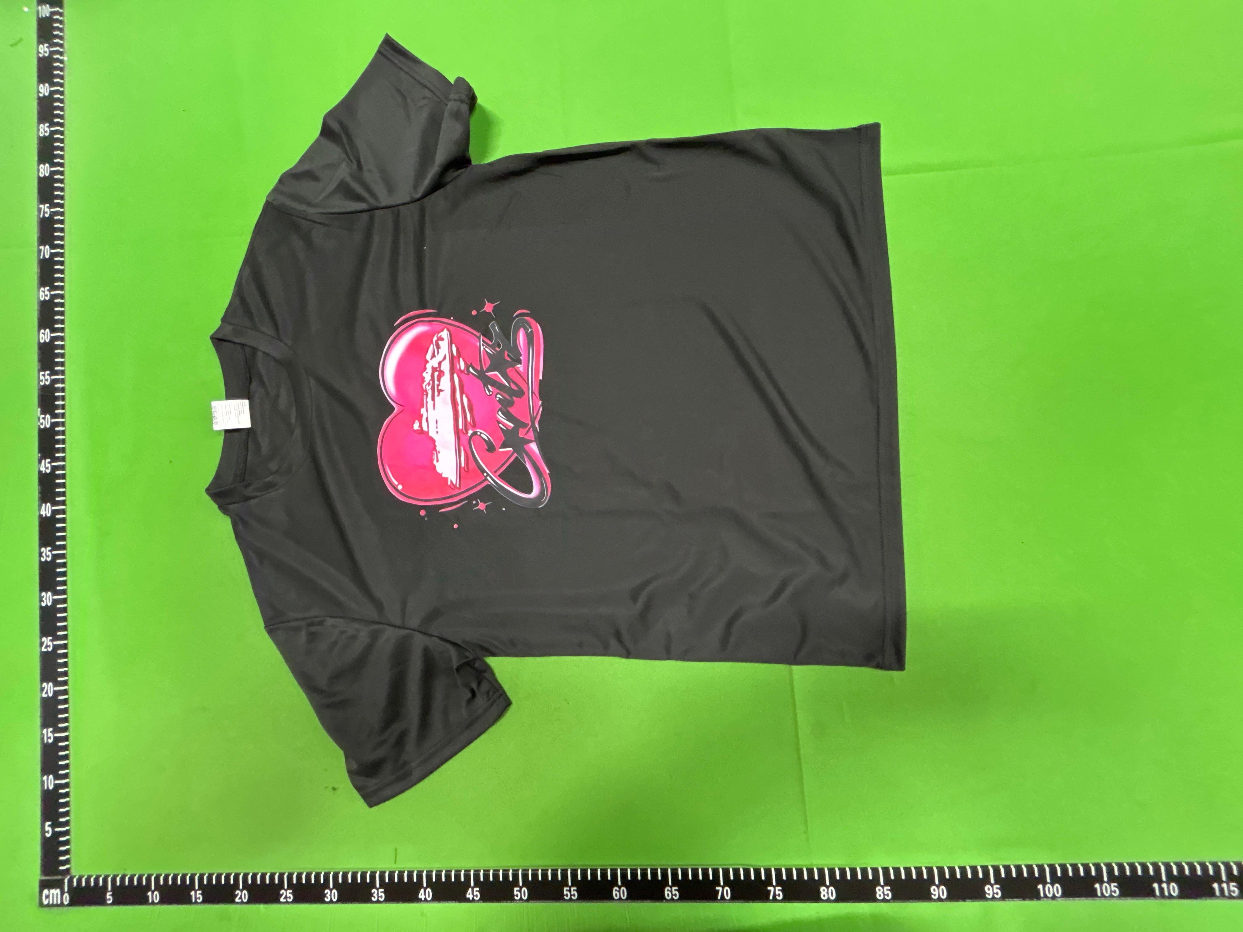 Foto QC 3 de Other T-shirt Angels Gang Letter Logo Print Black