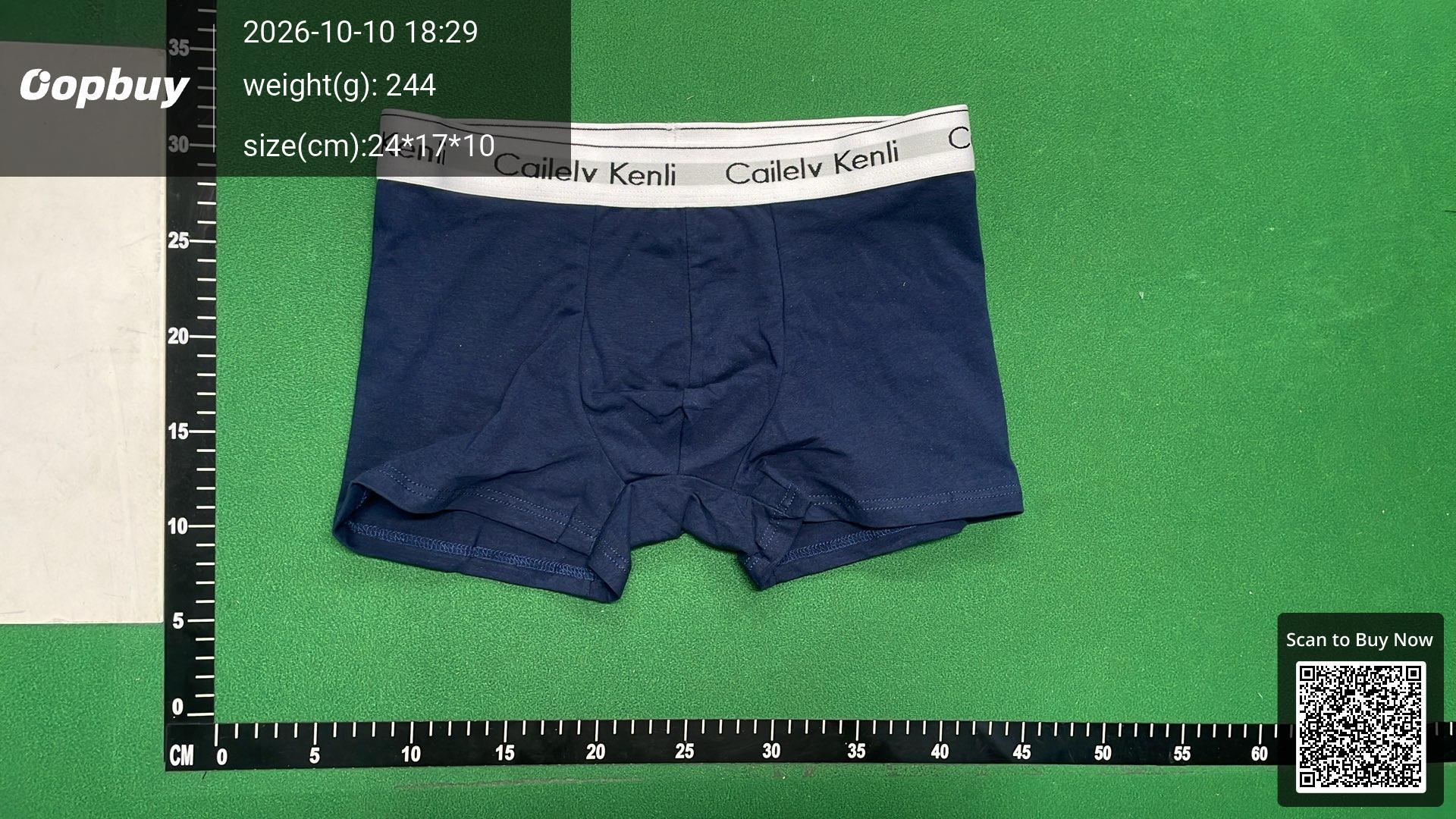 Foto QC 2 de Cailelv Kelin Underwear Cotton Stretch Low Rise Trunks Red